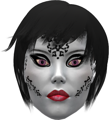 Goth-geisha - Portable Network Graphics (366x400), Png Download