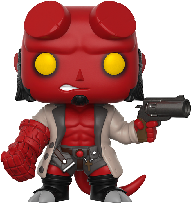 Hellboy With Jacket Pop - Funko Pop! Comics Hellboy Vinyl Figure #01 ( (700x800), Png Download
