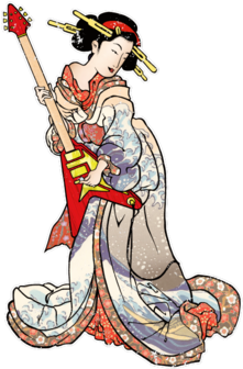 Geisha Clipart Transparent - Geisha Rock Pin Back Button. By Artistshot (674x518), Png Download