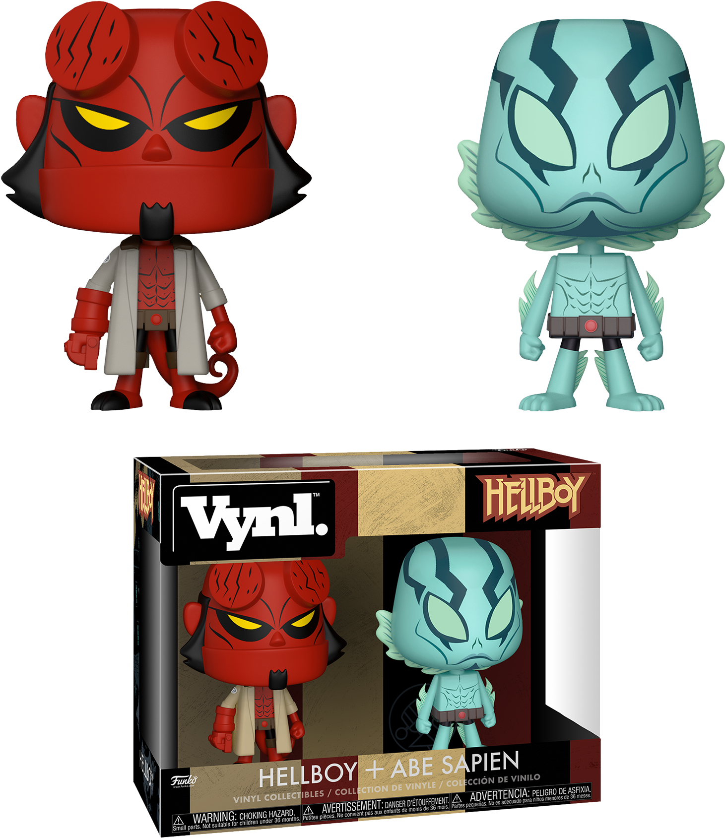 Hellboy & Abe Sapien Vynl - Funko Pop Vinyl Hellboy (1800x1800), Png Download