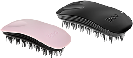 Ikoo Brush Mini Slider Png - Ikoo E Styler Home Detangling Hair Brush Cotton Candy (650x376), Png Download