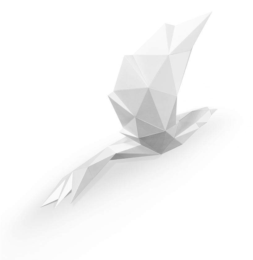 Innocent White - Origami Bird Png White (900x900), Png Download