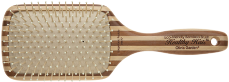 Bamboo Paddle Hairbrush - Olivia Garden Hairbrush Healthy Hair Hh-p7 (480x480), Png Download