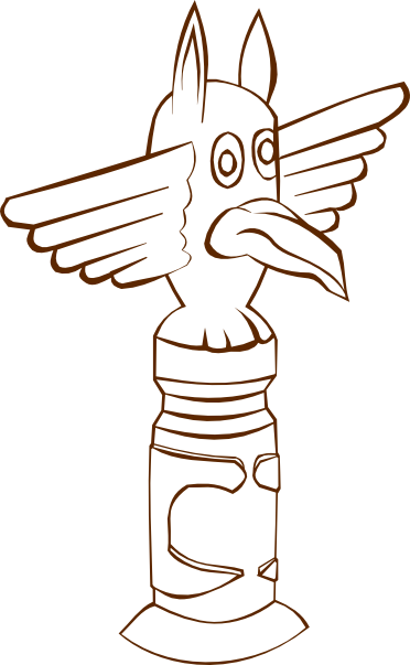Totem - Totem Poles Clipart (372x603), Png Download