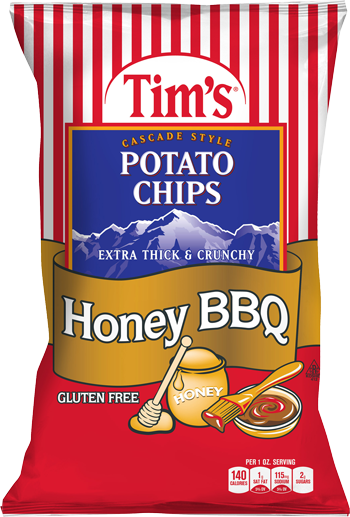 Tims Honey Bbq Chips (350x517), Png Download