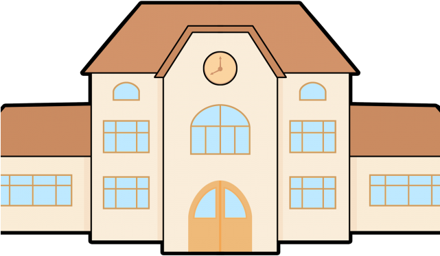 School Building Clipart (640x480), Png Download