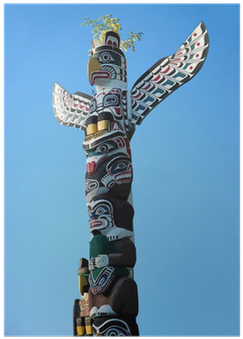 Totem Pole Journal: 150 Page Lined Notebook/diary (400x400), Png Download