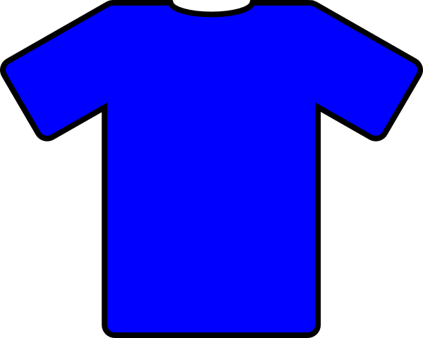 T Shirt Clipart Blue (600x480), Png Download