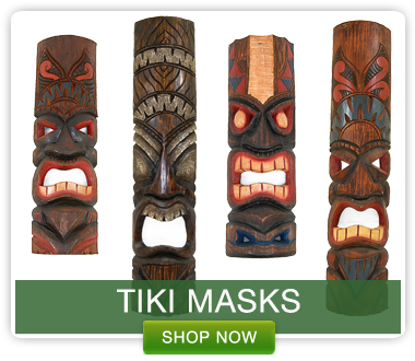 Tiki Masks - Decor Tiki (380x330), Png Download