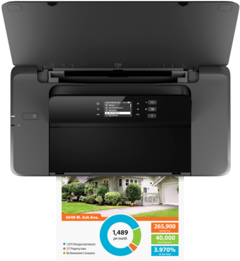Hp Officejet 200 Mobile Printer - Bläckstråleskrivare Hp Officejet 200 (573x430), Png Download