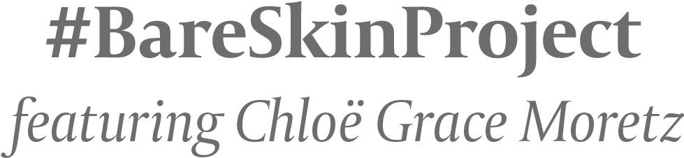 #bareskinproject Featuring Chloe Grace Moretz - Bank (1200x404), Png Download