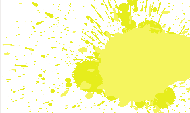 Yellow Paint Splash Png (669x398), Png Download