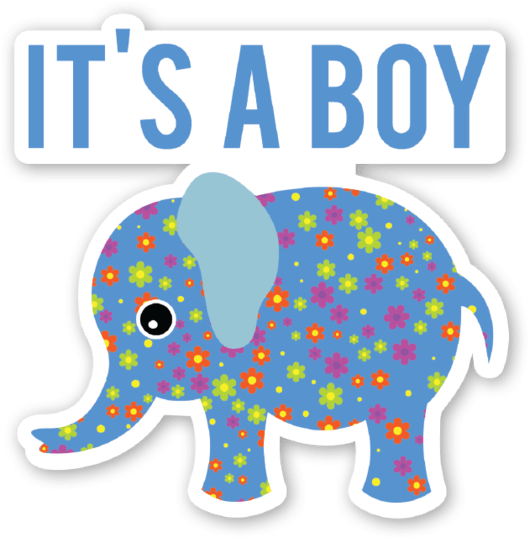 Elephant Baby Shower Boy - Don T Take Me So Seriously (530x538), Png Download