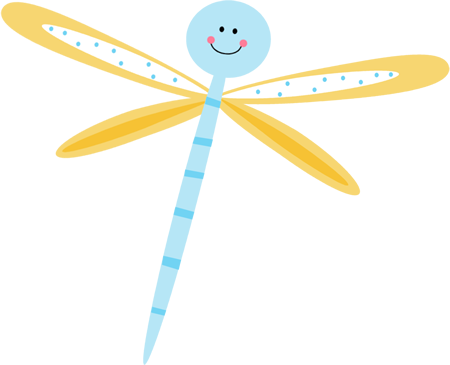 Sky Blue Dragonfly - Sky Blue Dragonfly By Daralyn Brody (450x365), Png Download