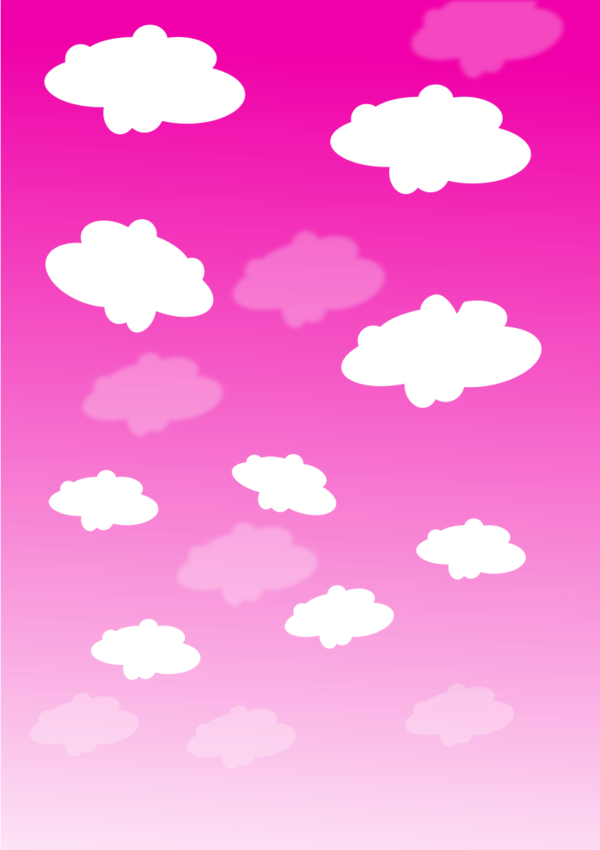 Pink Clouds Background Png Image Gallery - Pink Sky Clipart Background (600x850), Png Download