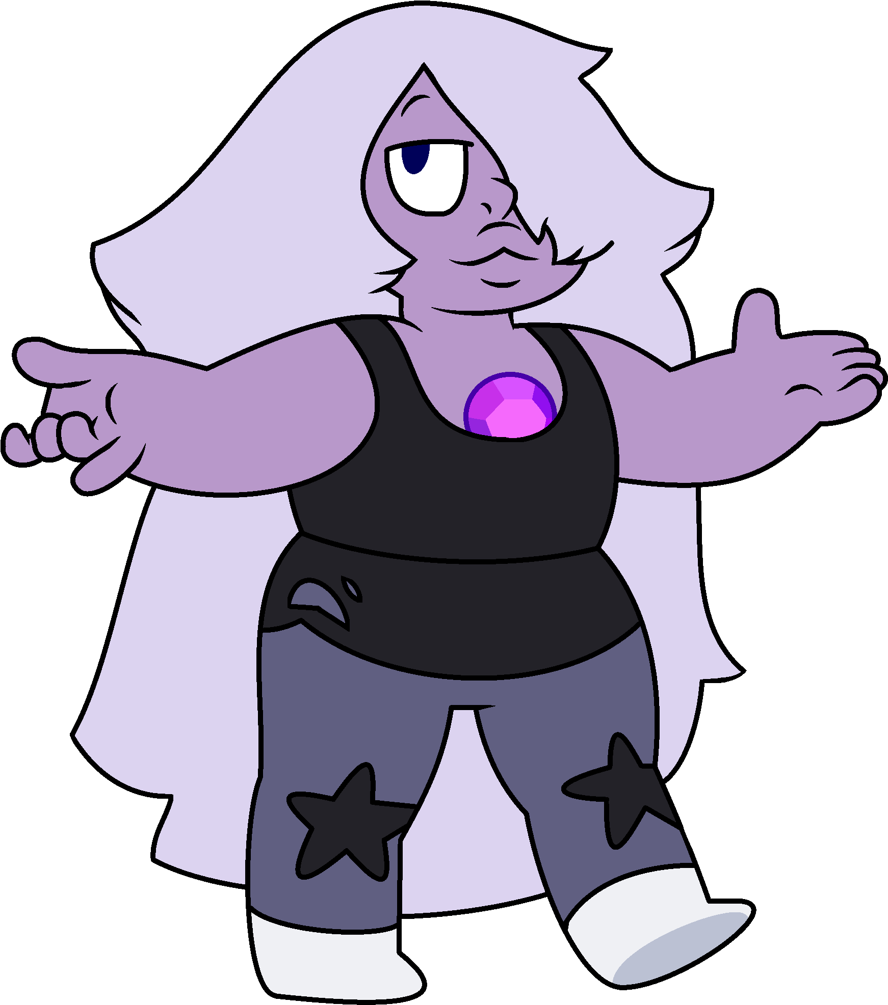 By Lion - Amethyst Steven Universe Garnet (2000x2000), Png Download