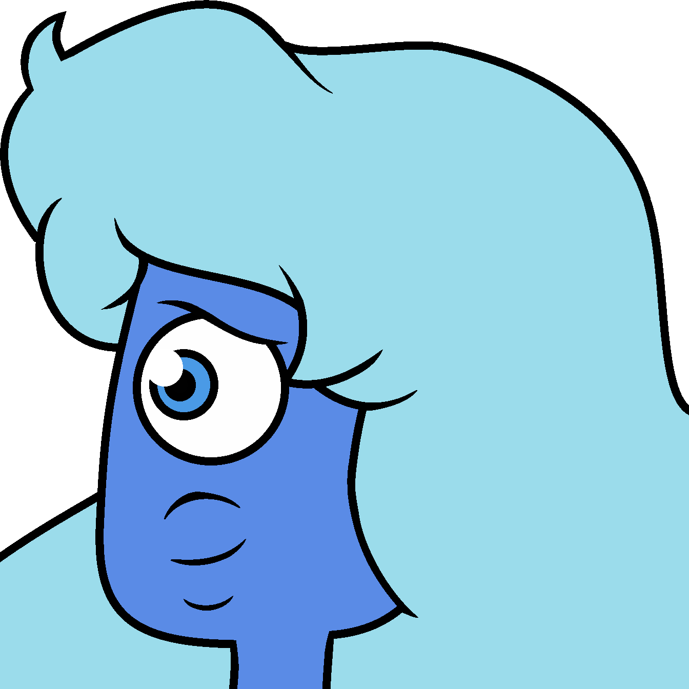 Sapphire Eye Closeup - Lion (1344x1344), Png Download