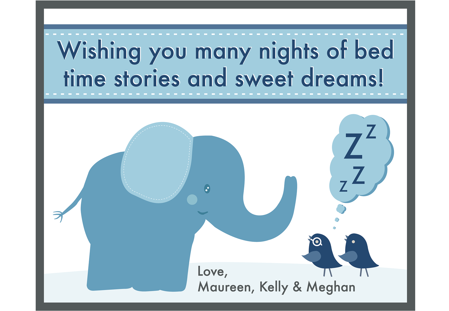 Baby Shower Card And Book Tag I Designed To Mimic The - Indian Elephant (1920x1490), Png Download