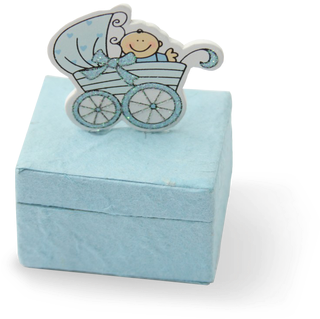 Mulberry Baby Shower Boxes Blue - Baby Shower (560x373), Png Download