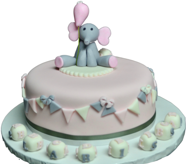 Carrot Baby Shower Cake, It's A Girl, With Grey And - Cake Decorating (480x349), Png Download