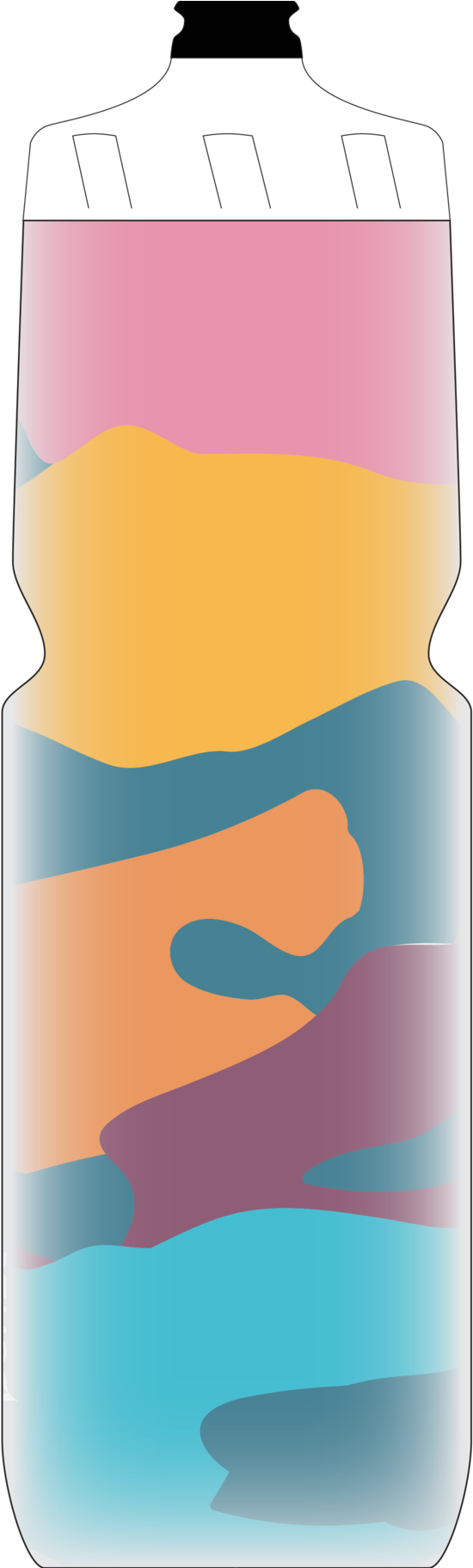 City Scripts Bottle "paint Spill" - Bottle (2048x1823), Png Download