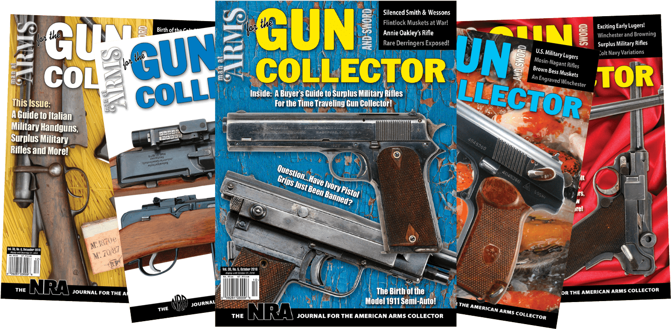Man At Arms For The Gun And Sword - Gun Collector Magazine (1500x735), Png Download