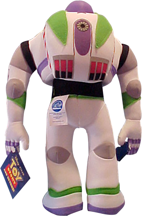Back View Of Large Plush Buzz Lightyear Rag Dolls - Buzz Lightyear (500x764), Png Download