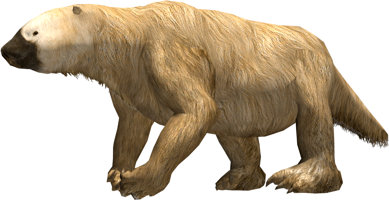 Jefferson's Ground Sloth - Zt2 Giant Ground Sloth (1366x768), Png Download