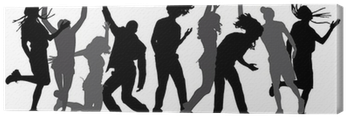 Vector Silhouettes Of Dancing People - Silhouette (400x400), Png Download