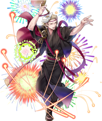 Xander Dancing Knight Btlface C - Festival In Hoshido Xander (340x388), Png Download