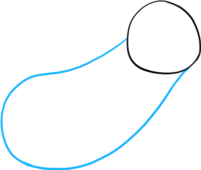 How To Draw Sloth - Circle (680x678), Png Download