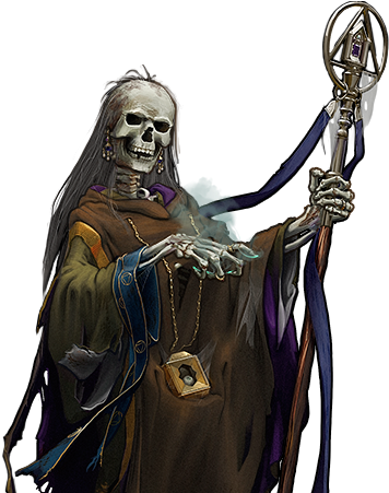 Undead Png Pic - Battle For Wesnoth Lich (400x450), Png Download