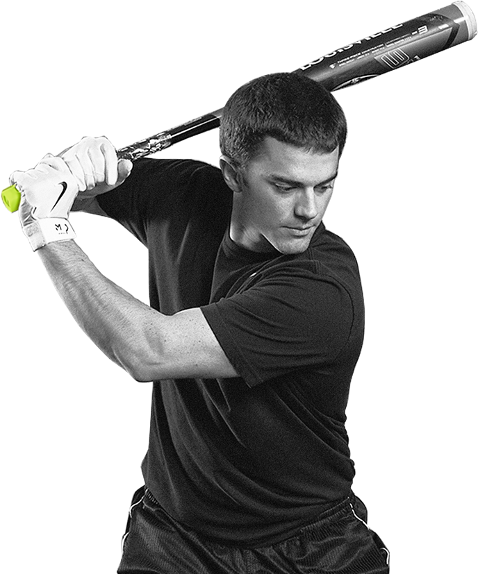 Man Swinging Baseball Bat (733x868), Png Download