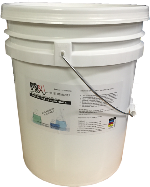 16x Ultra Concentrate Rust Remover - Gallon (500x612), Png Download