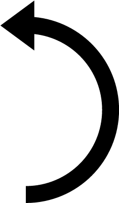 Curved Arrow Png Transparent For Kids - Left Curved Line (400x400), Png Download