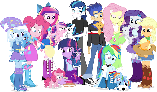 Photo - My Little Pony Equestria Girls En Ponis (530x315), Png Download