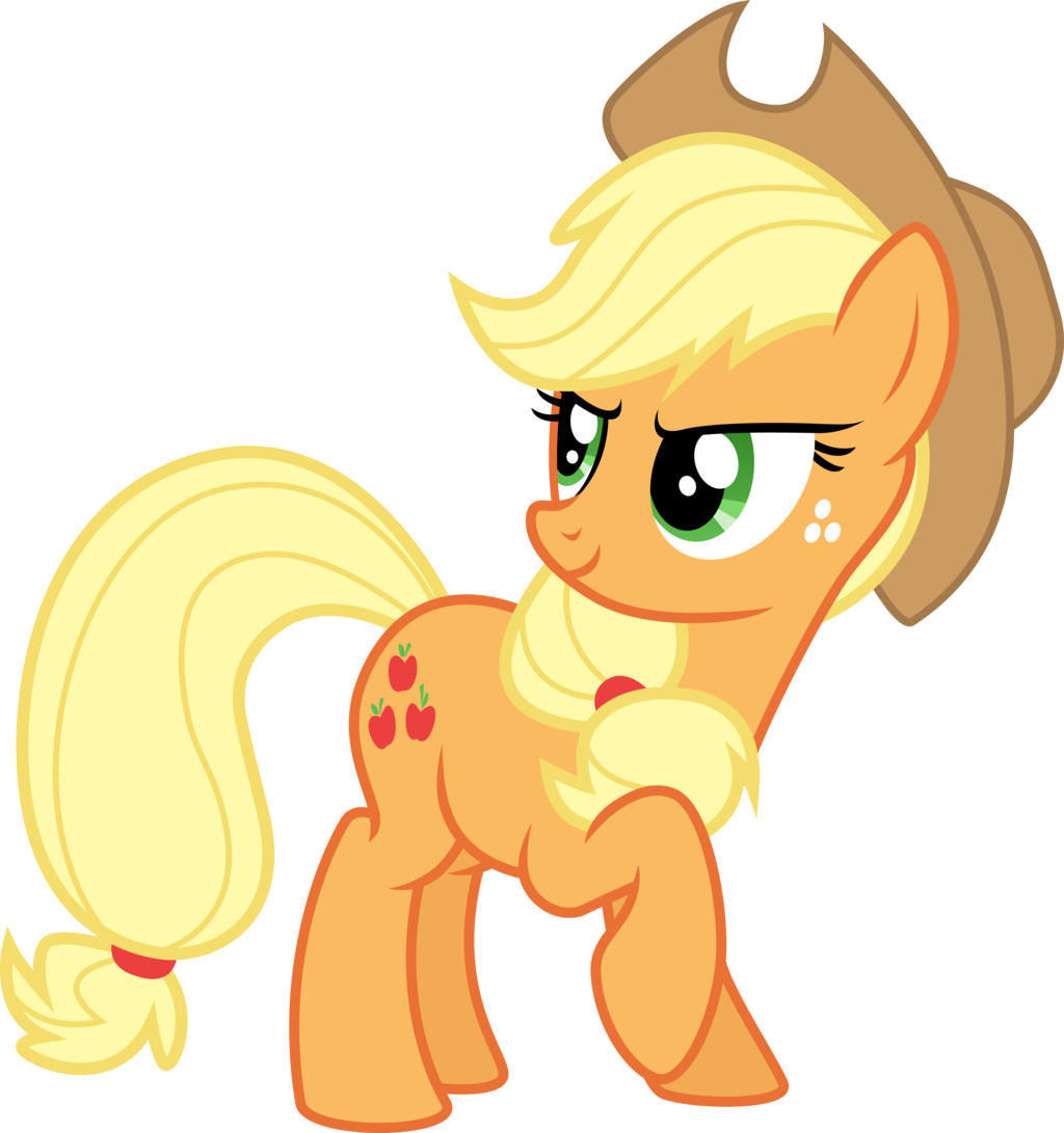 Applejack Ready For Anything By Fureox-d6jpdua - My Little Pony Yellow Name (1024x1091), Png Download