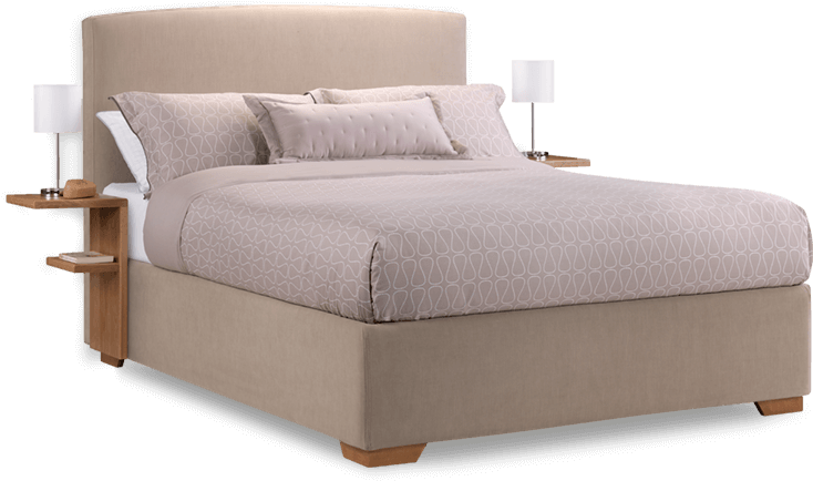 Bedside Table - Bed (752x520), Png Download