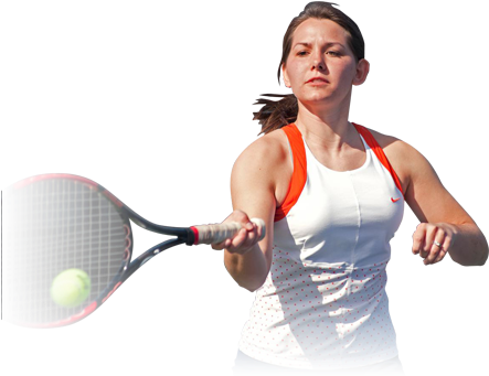 Com / The Official Website Of The Carson-newman Eagles - Female Tennis Player Png (574x430), Png Download