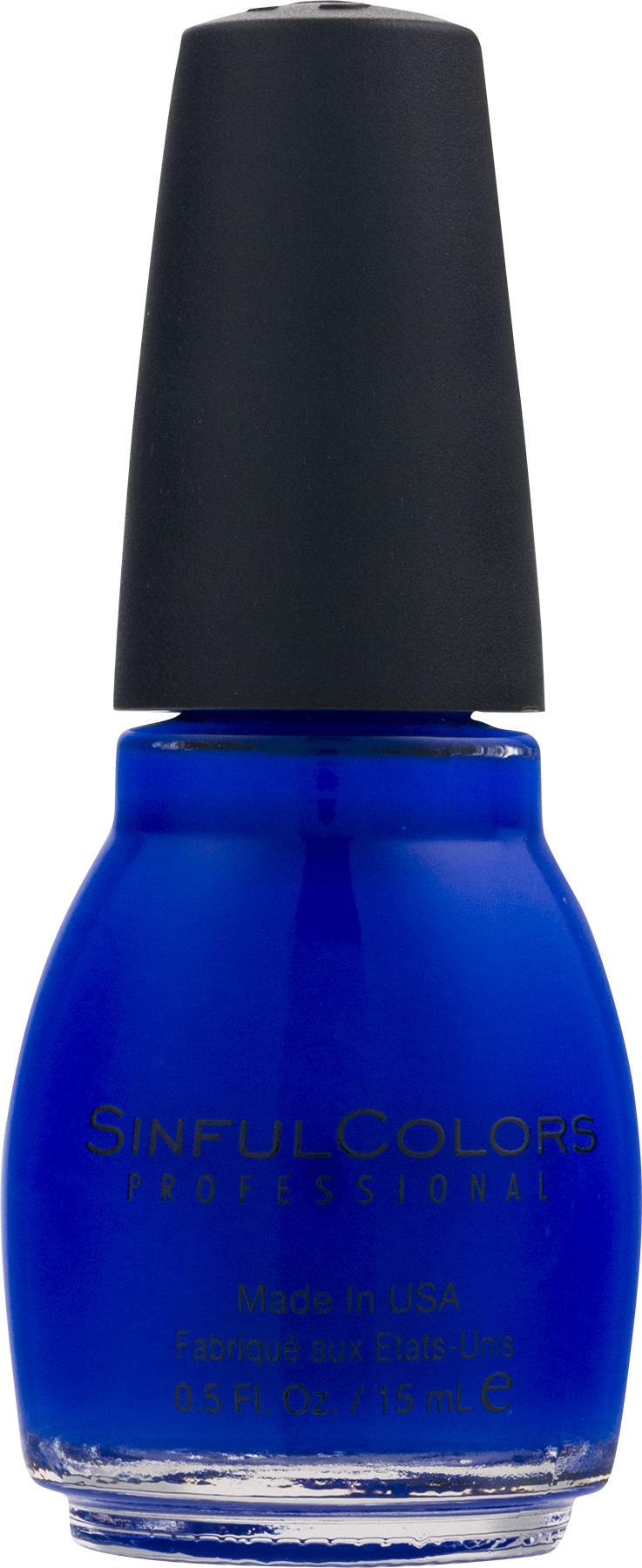 Blue Nail Polish Bottle (737x1800), Png Download