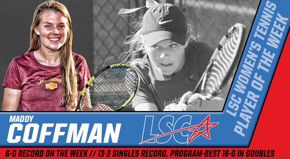 Coffman Tabbed Lsc Women's Tennis Player Of The Week - Twitter (1000x550), Png Download