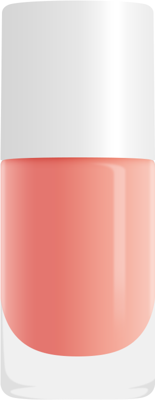 Peach Nail Polish, Non-toxic, Water Based - Nail Polish (398x901), Png Download