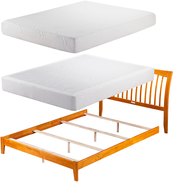 Atlantic Furniture Traditional Bed - Bed (650x669), Png Download