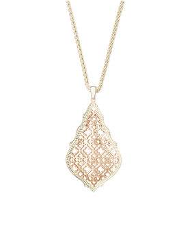 Big Image Kendra Scott Aiden Necklace Gold Rosegold - Kendra Scott Aiden Necklace (594x354), Png Download