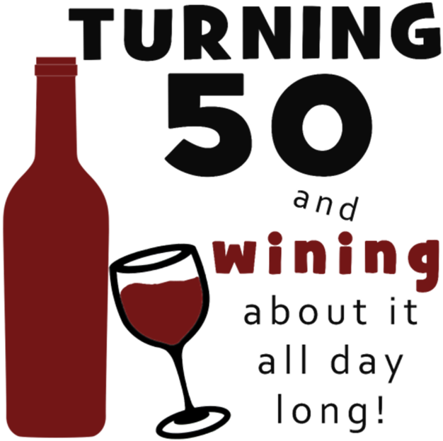 50th Birthday Wine Funny - Happy 50th Birthday Wine (691x790), Png Download