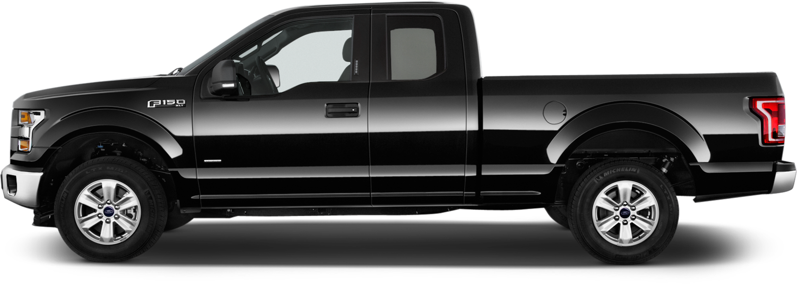 Place Alt Text Here - 2016 Ford F 150 Black Xlt Cab (1610x574), Png Download