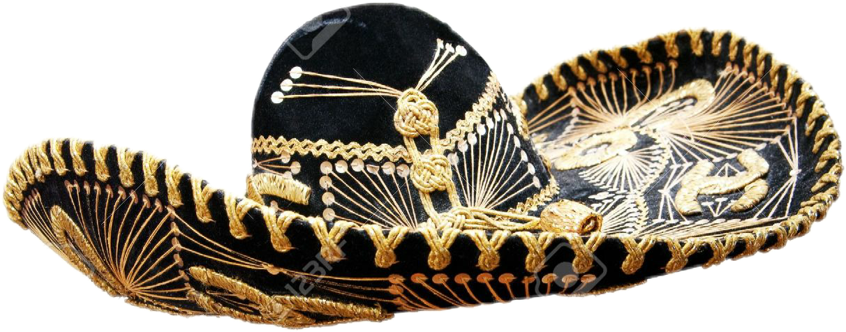 Sombrero Mariachis (1212x476), Png Download