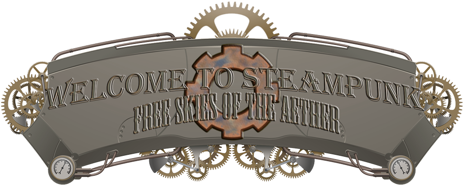 Steampunk Banner (946x381), Png Download