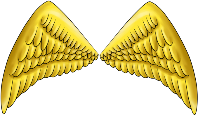 Angel Wings - Golden Angel Wings Clipart (700x423), Png Download