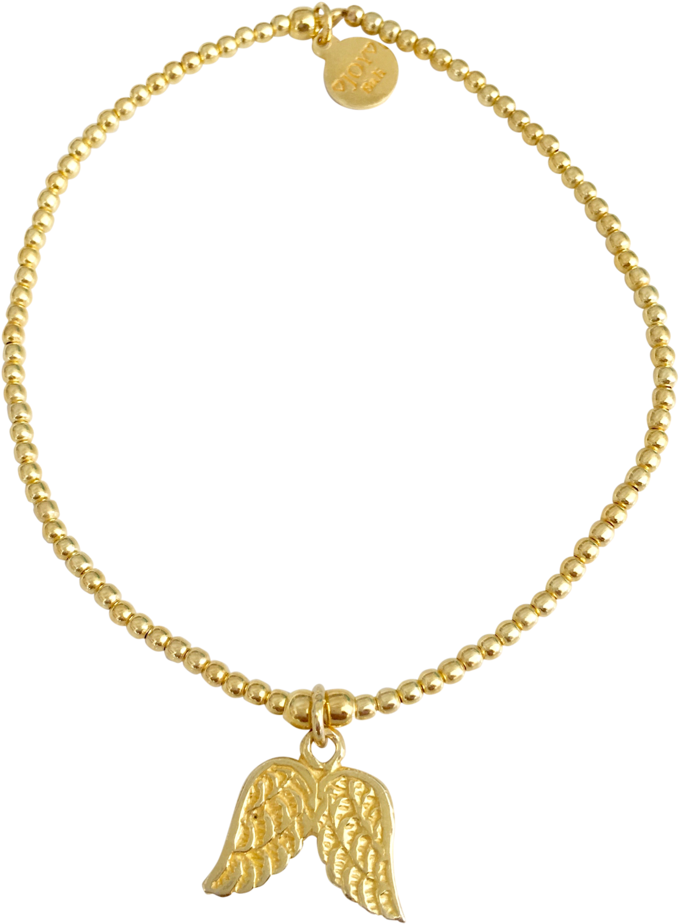 Bracelet Tiny Wishes Angel Wings Gold - Bracelet (2048x2048), Png Download